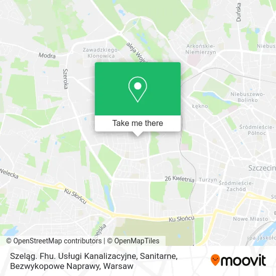 Szeląg. Fhu. Usługi Kanalizacyjne, Sanitarne, Bezwykopowe Naprawy map
