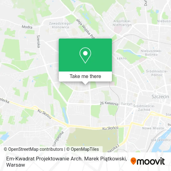 Em-Kwadrat Projektowanie Arch. Marek Piątkowski map