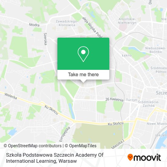 Карта Szkoła Podstawowa Szczecin Academy Of International Learning