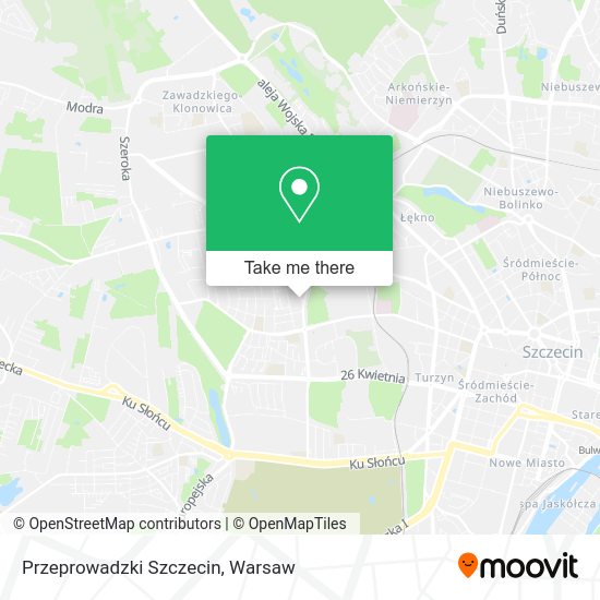 Przeprowadzki Szczecin map