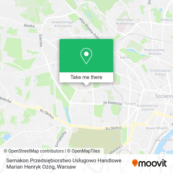 Semakon Przedsiębiorstwo Usługowo Handlowe Marian Henryk Ożóg map