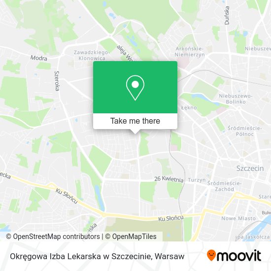 Okręgowa Izba Lekarska w Szczecinie map