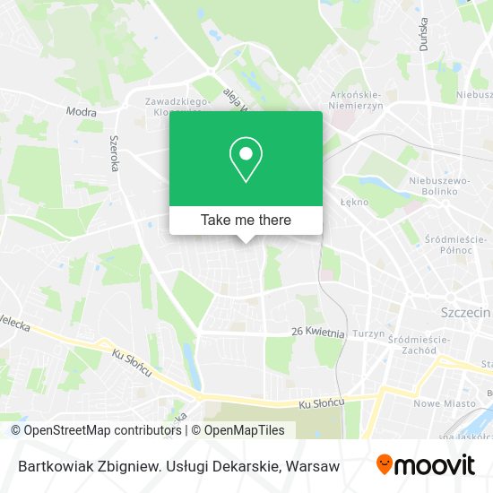 Bartkowiak Zbigniew. Usługi Dekarskie map