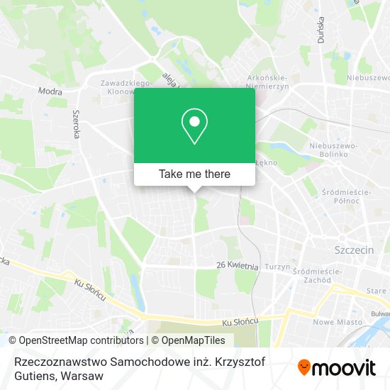 Rzeczoznawstwo Samochodowe inż. Krzysztof Gutiens map