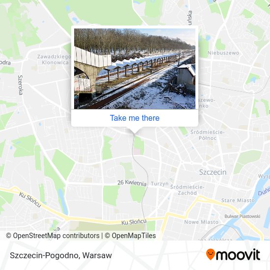 Szczecin-Pogodno map