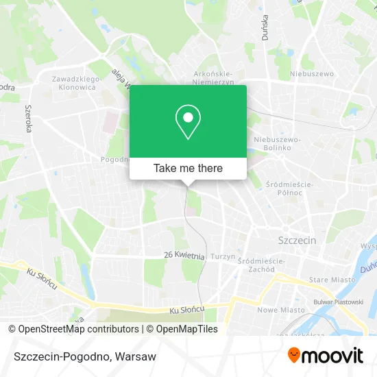 Szczecin-Pogodno map