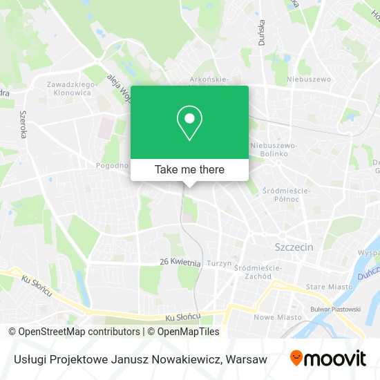 Usługi Projektowe Janusz Nowakiewicz map