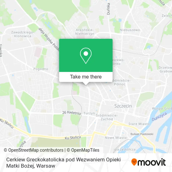 Cerkiew Greckokatolicka pod Wezwaniem Opieki Matki Bożej map