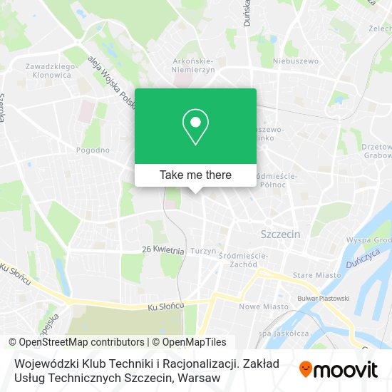 Wojewódzki Klub Techniki i Racjonalizacji. Zakład Usług Technicznych Szczecin map