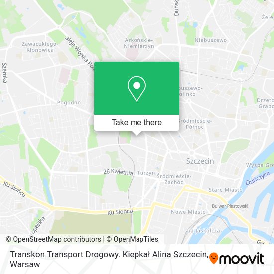 Карта Transkon Transport Drogowy. Kiepkał Alina Szczecin