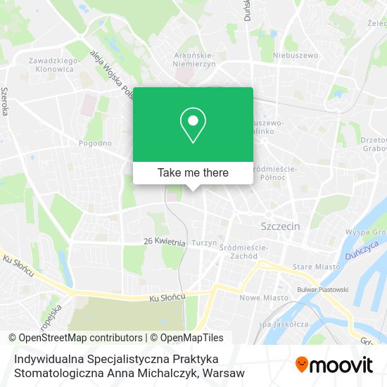 Indywidualna Specjalistyczna Praktyka Stomatologiczna Anna Michalczyk map