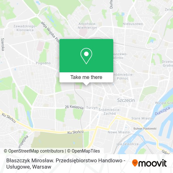 Błaszczyk Mirosław. Przedsiębiorstwo Handlowo - Usługowe map