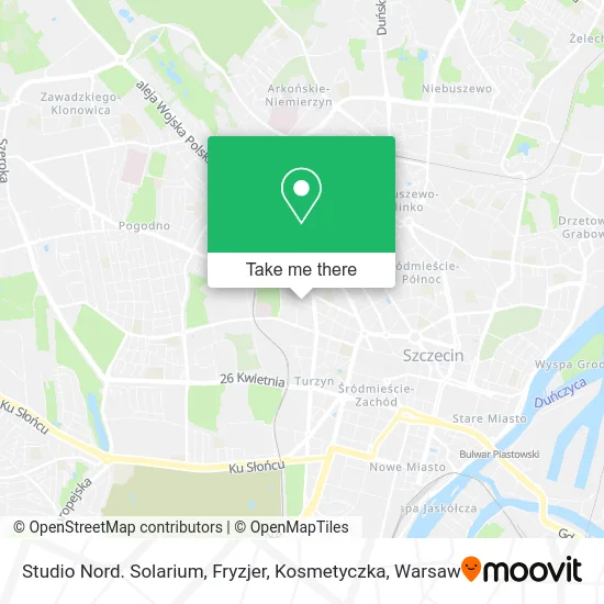 Карта Studio Nord. Solarium, Fryzjer, Kosmetyczka