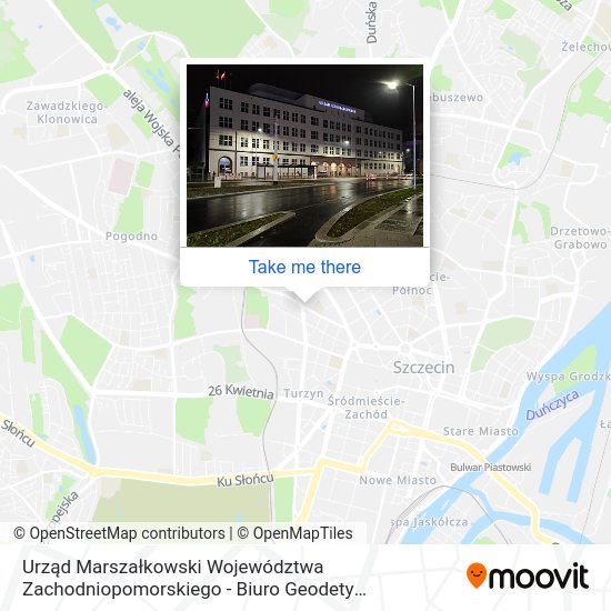 Urząd Marszałkowski Województwa Zachodniopomorskiego - Biuro Geodety Województwa Szczecin map