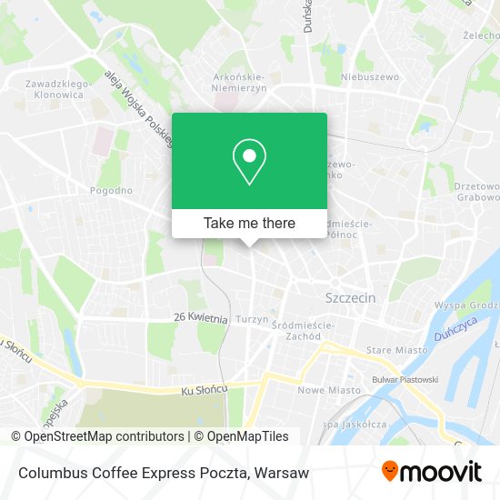 Columbus Coffee Express Poczta map