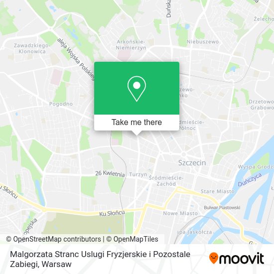 Malgorzata Stranc Uslugi Fryzjerskie i Pozostale Zabiegi map