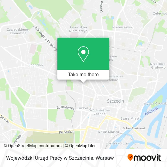 Wojewódzki Urząd Pracy w Szczecinie map