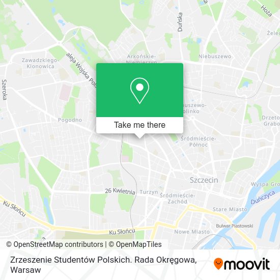 Zrzeszenie Studentów Polskich. Rada Okręgowa map