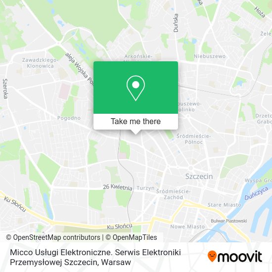 Micco Usługi Elektroniczne. Serwis Elektroniki Przemysłowej Szczecin map