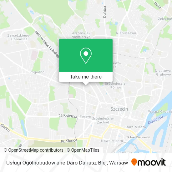 Usługi Ogólnobudowlane Daro Dariusz Blej map