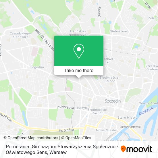 Pomerania. Gimnazjum Stowarzyszenia Społeczno - Oświatowego Sens map