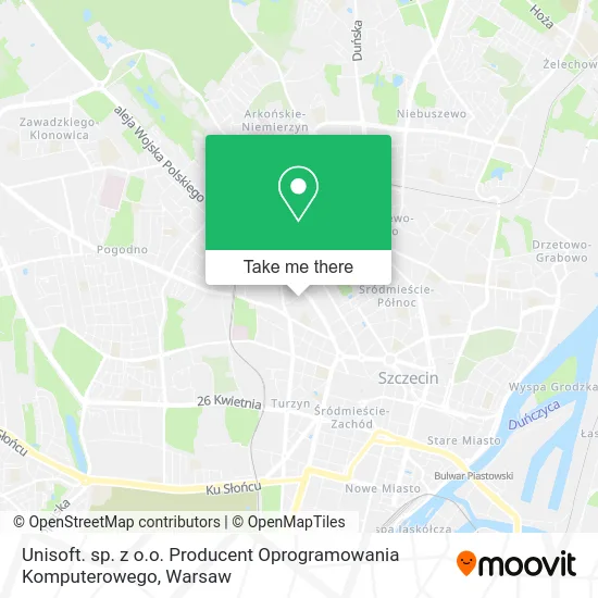 Карта Unisoft. sp. z o.o. Producent Oprogramowania Komputerowego