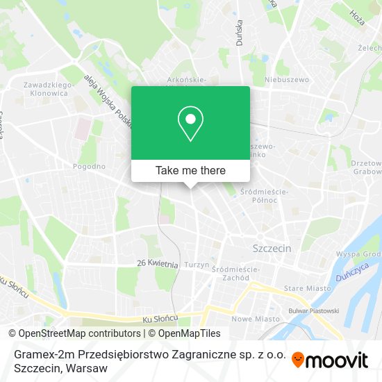 Карта Gramex-2m Przedsiębiorstwo Zagraniczne sp. z o.o. Szczecin