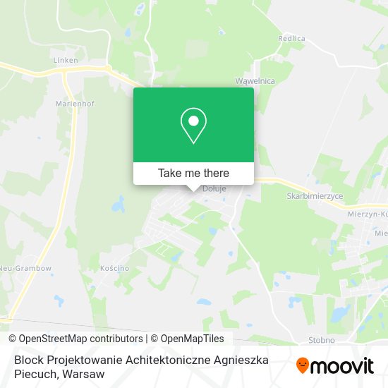 Block Projektowanie Achitektoniczne Agnieszka Piecuch map