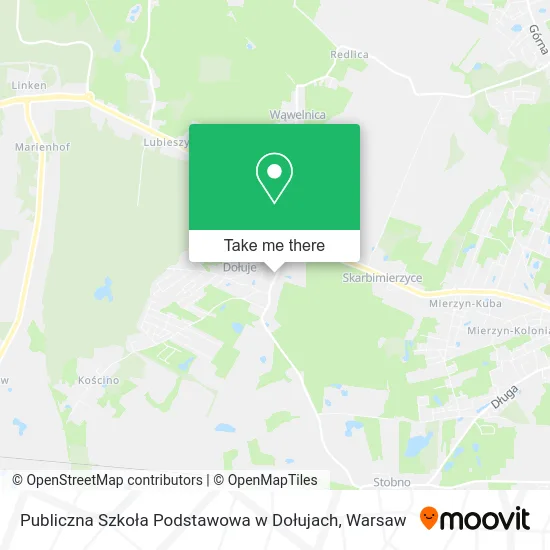 Publiczna Szkoła Podstawowa w Dołujach map