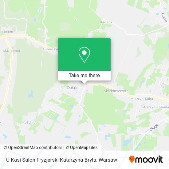 U Kasi Salon Fryzjerski Katarzyna Bryła map