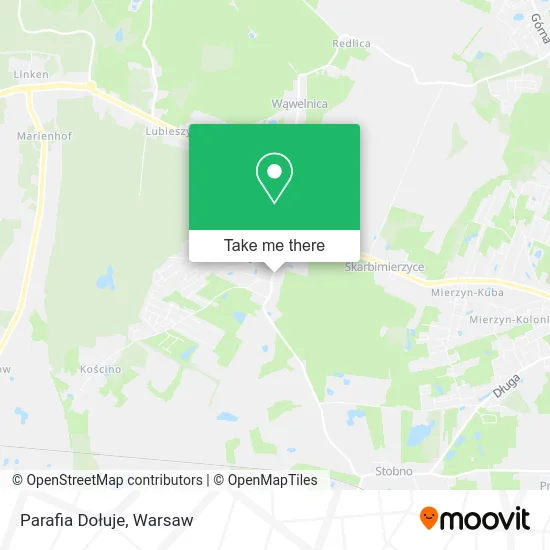Parafia Dołuje map