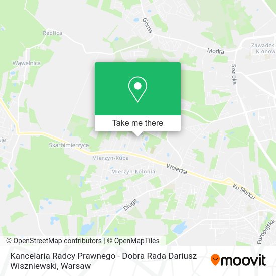 Kancelaria Radcy Prawnego - Dobra Rada Dariusz Wiszniewski map