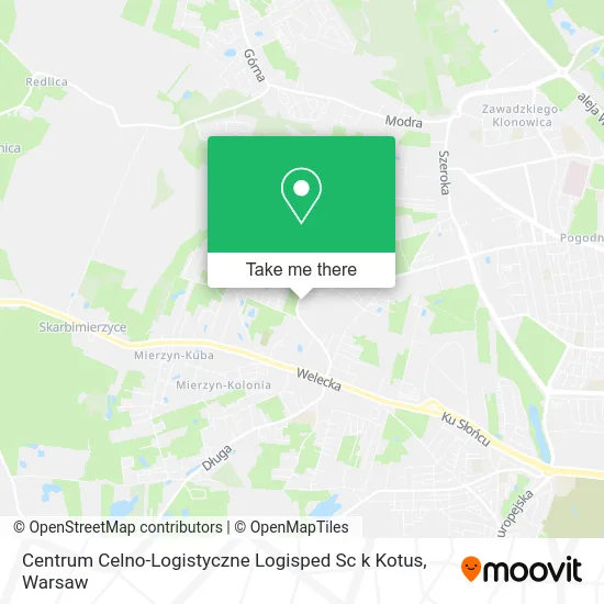Centrum Celno-Logistyczne Logisped Sc k Kotus map