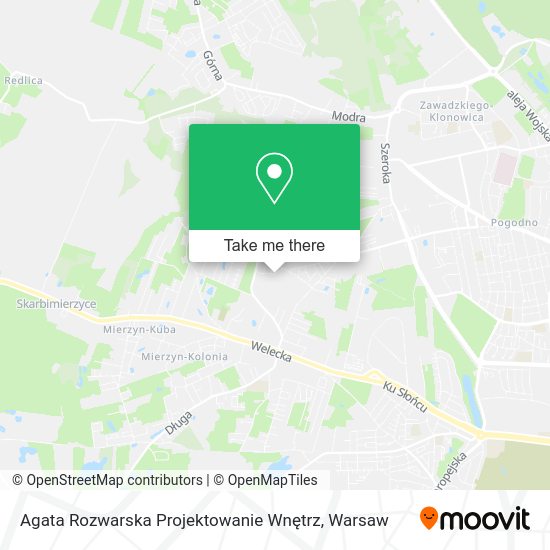 Agata Rozwarska Projektowanie Wnętrz map