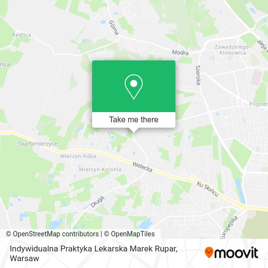 Indywidualna Praktyka Lekarska Marek Rupar map