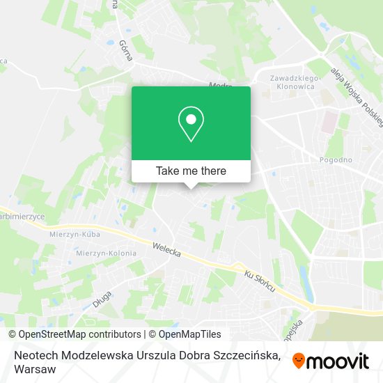 Neotech Modzelewska Urszula Dobra Szczecińska map