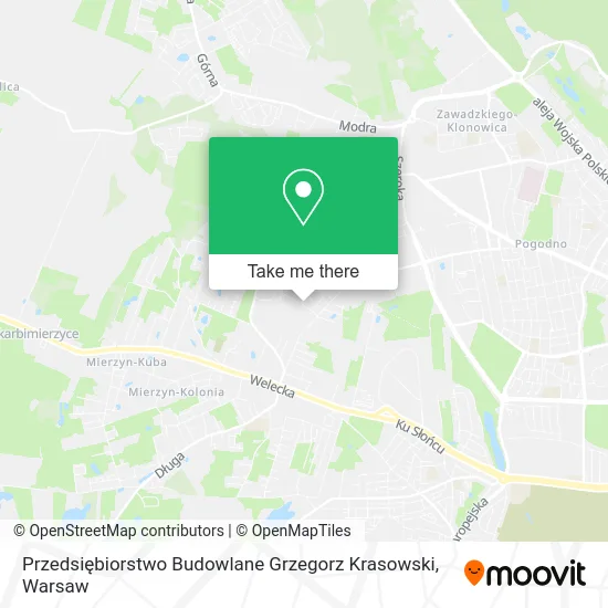 Przedsiębiorstwo Budowlane Grzegorz Krasowski map