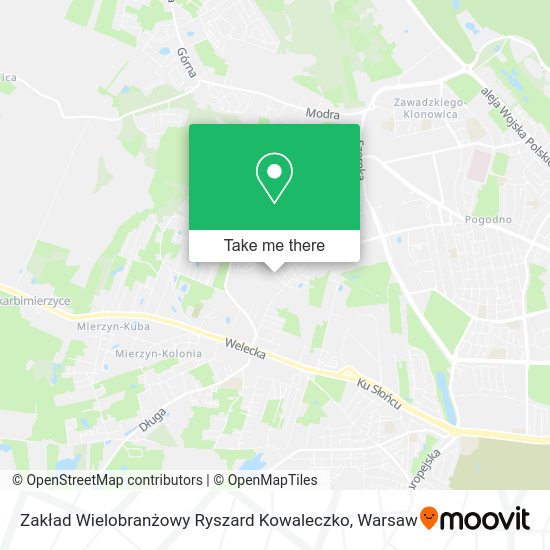 Zakład Wielobranżowy Ryszard Kowaleczko map