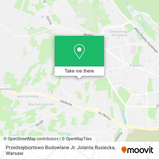 Przedsiębiortswo Budowlane Jr. Jolanta Rusiecka map