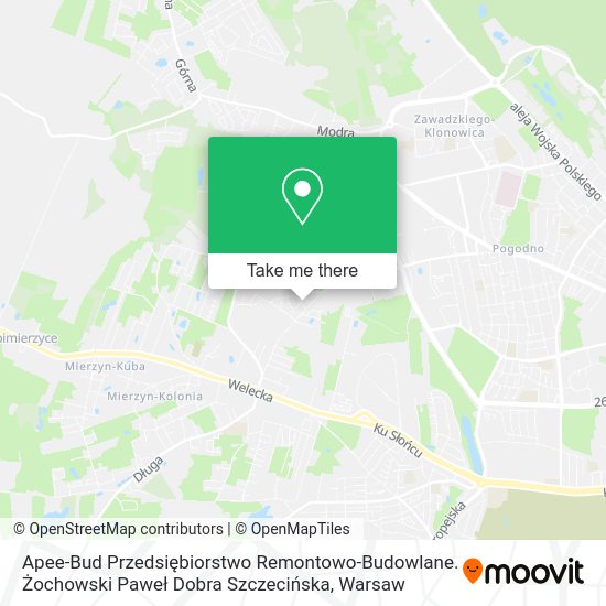 Apee-Bud Przedsiębiorstwo Remontowo-Budowlane. Żochowski Paweł Dobra Szczecińska map