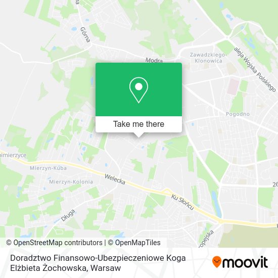 Doradztwo Finansowo-Ubezpieczeniowe Koga Elżbieta Żochowska map