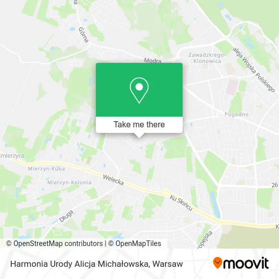 Harmonia Urody Alicja Michałowska map