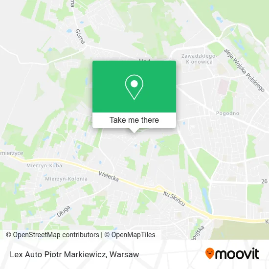 Lex Auto Piotr Markiewicz map