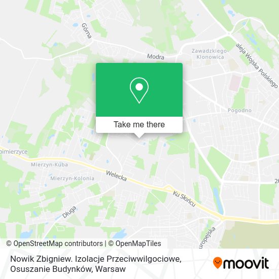 Nowik Zbigniew. Izolacje Przeciwwilgociowe, Osuszanie Budynków map