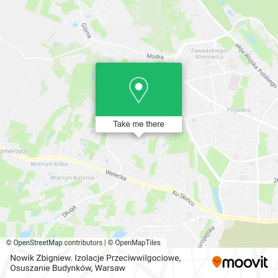 Nowik Zbigniew. Izolacje Przeciwwilgociowe, Osuszanie Budynków map