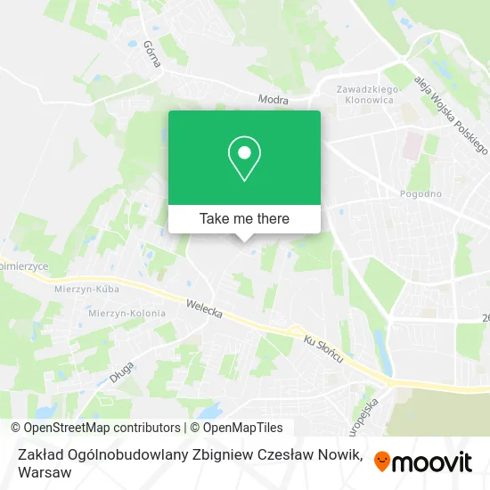 Zakład Ogólnobudowlany Zbigniew Czesław Nowik map