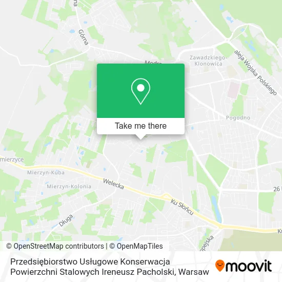 Przedsiębiorstwo Usługowe Konserwacja Powierzchni Stalowych Ireneusz Pacholski map