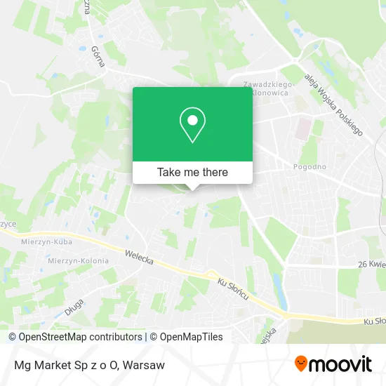 Mg Market Sp z o O map
