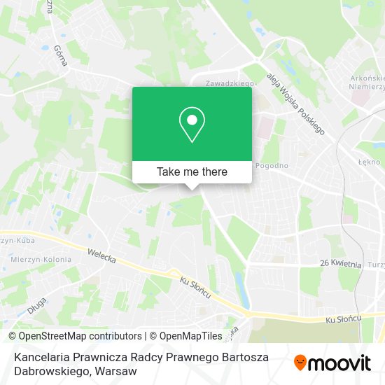 Kancelaria Prawnicza Radcy Prawnego Bartosza Dabrowskiego map