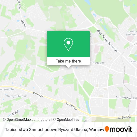 Tapicerstwo Samochodowe Ryszard Ulacha map